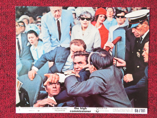 THE HIGH COMMISSIONER - 5 LOBBY CARD- ROD TAYLOR CHRISTOPHER PLUMMER 1968