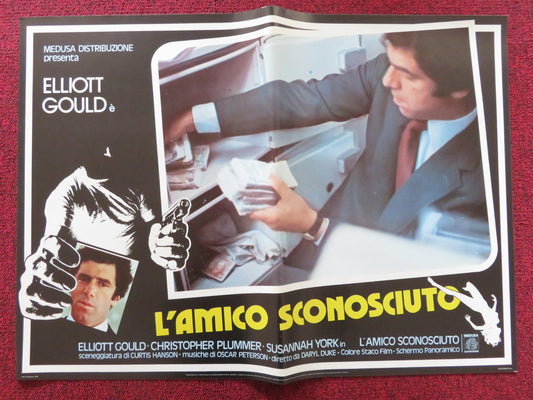 THE SILENT PARTNER - D ITALIAN FOTOBUSTA POSTER ELLIOTT GOULD PLUMMER 1978