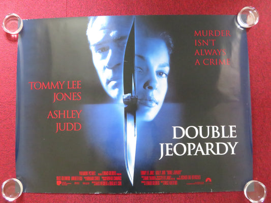 DOUBLE JEOPARDY UK QUAD ROLLED POSTER TOMMY LEE JONES ASHLEY JUDD 1999