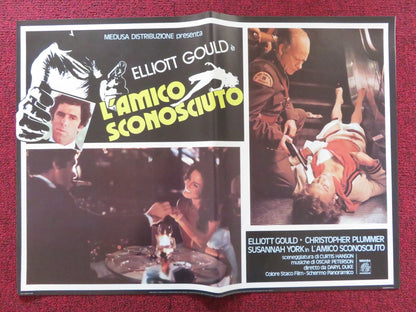 THE SILENT PARTNER - G ITALIAN FOTOBUSTA POSTER ELLIOTT GOULD PLUMMER 1978