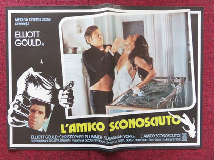 THE SILENT PARTNER - H ITALIAN FOTOBUSTA POSTER ELLIOTT GOULD PLUMMER 1978