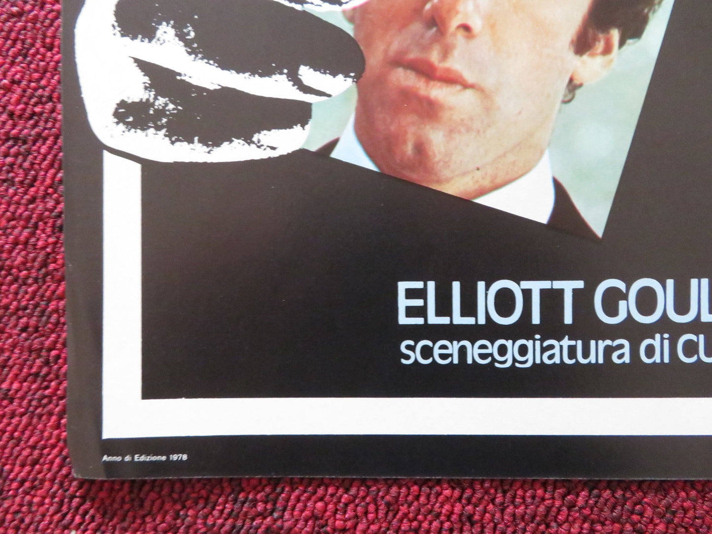 THE SILENT PARTNER - H ITALIAN FOTOBUSTA POSTER ELLIOTT GOULD PLUMMER 1978