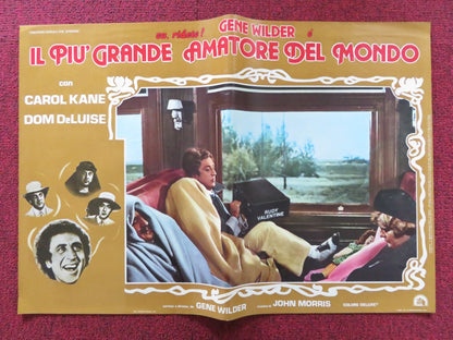 THE WORLD'S GREATEST LOVER - A ITALIAN FOTOBUSTA POSTER GENE WILDER KANE 1977