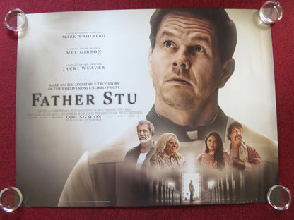 FATHER STU UK QUAD ROLLED POSTER MARK WAHLBERG MEL GIBSON 2022