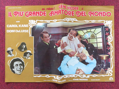 THE WORLD'S GREATEST LOVER - B ITALIAN FOTOBUSTA POSTER GENE WILDER KANE 1977