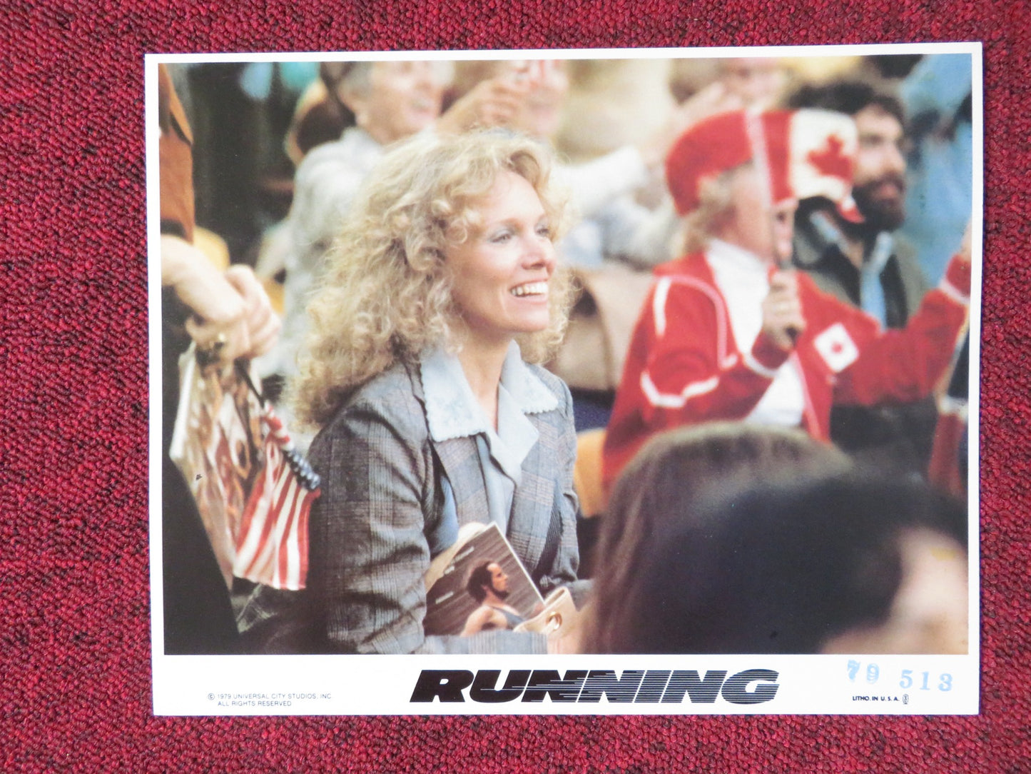 RUNNING LOBBY CARD MICHAEL DOUGLAS  SUSAN ANSPACH 1979