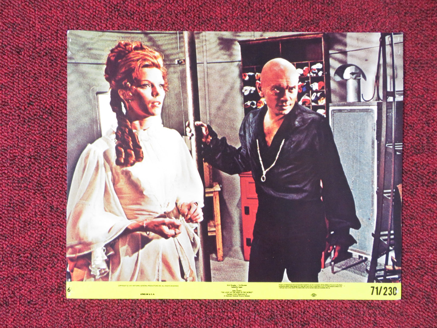 THE LIGHT AT THE EDGE OF THE WORLD - 6 LOBBY CARD KIRK DOUGLAS YUL BRYNNER 1971