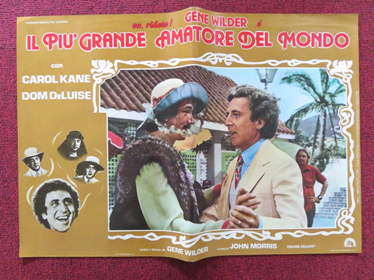 THE WORLD'S GREATEST LOVER - F ITALIAN FOTOBUSTA POSTER GENE WILDER KANE 1977