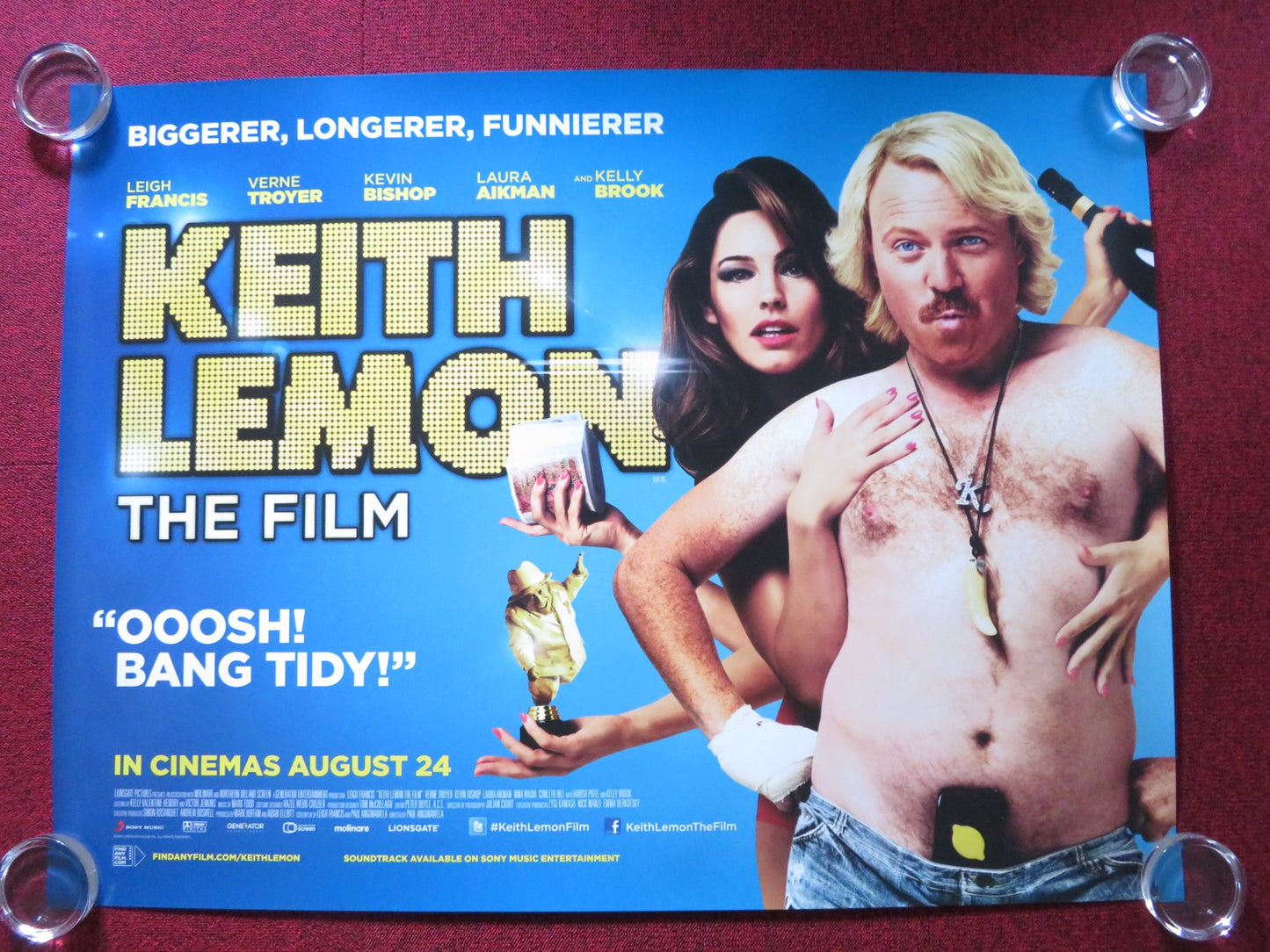 KEITH LEMON: THE FILM UK QUAD ROLLED POSTER LEIGH FRANCIS KELLY BROOK 2012