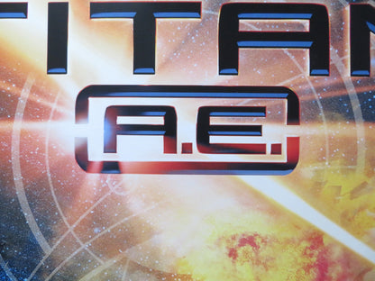 TITAN A. E. UK QUAD ROLLED POSTER DREW BARRYMORE JIM BREUER 2000