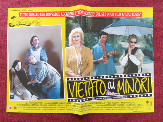 VIETATO AI MINORI - C ITALIAN FOTOBUSTA POSTER ALESSANDRO HABER VALENTINI 1992