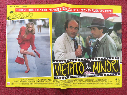 VIETATO AI MINORI - D ITALIAN FOTOBUSTA POSTER ALESSANDRO HABER VALENTINI 1992