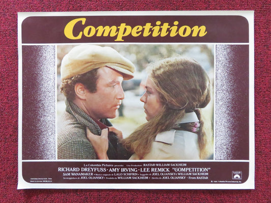 THE COMPETITION - A ITALIAN FOTOBUSTA POSTER RICHARD DREYFUSS AMY IRVING 1980