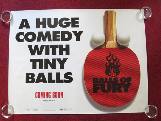 BALLS OF FURY UK QUAD ROLLED POSTER DAN FOGLER CHRISTOPHER WALKEN 2007