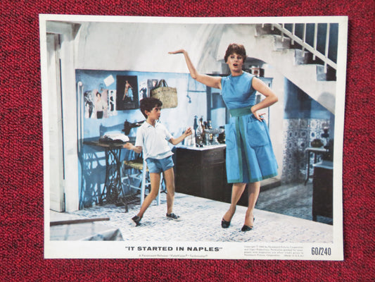 IT STARTED IN NAPLES LOBBY CARD CLARK GABLE SOPHIA LOREN 1960