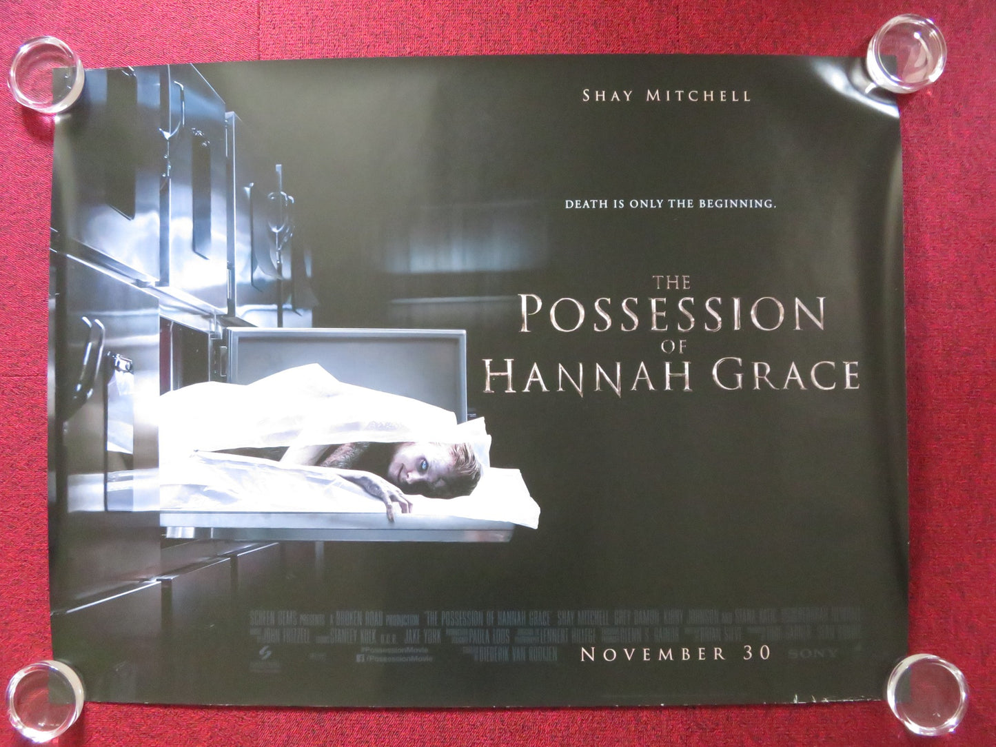 THE POSSESSION OF HANNAH GRACE UK QUAD ROLLED POSTER SHAY MITCHELL G. DAMON 2018