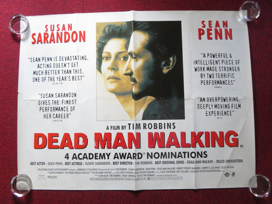 DEAD MAN WALKING UK QUAD ROLLED POSTER SUSAN SARANDON SEAN PENN 1995