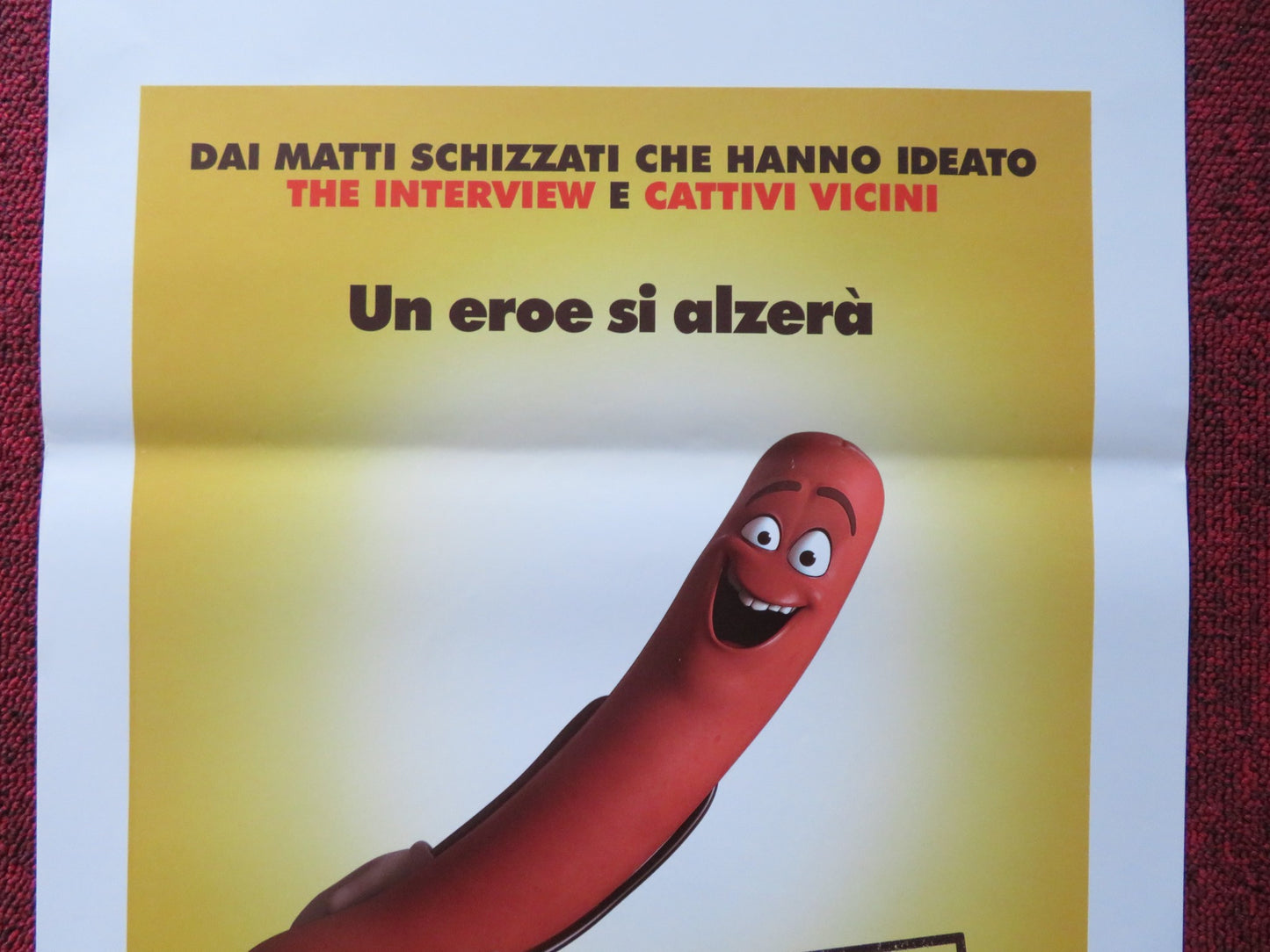 SAUSAGE PARTY ITALIAN LOCANDINA POSTER ALISTAIR ABELL IRIS APATOW 2016