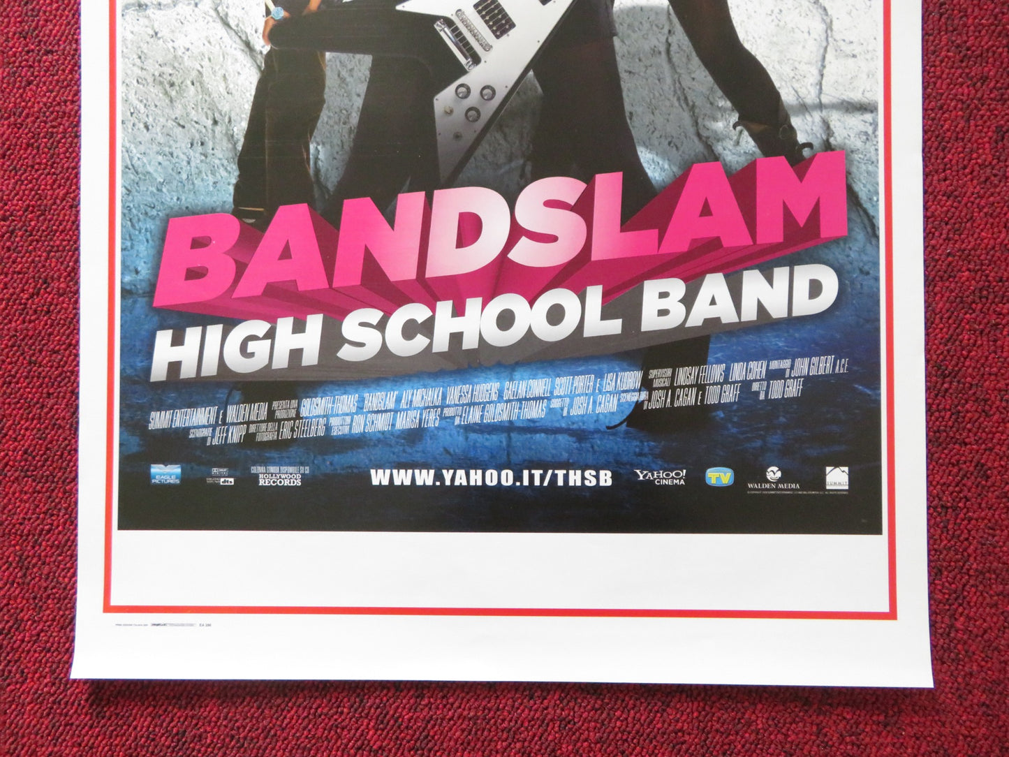 BANDSLAM HIGH SCHOOL BAND ITALIAN LOCANDINA POSTER VANESSA HUDGENS KUDROW 2009