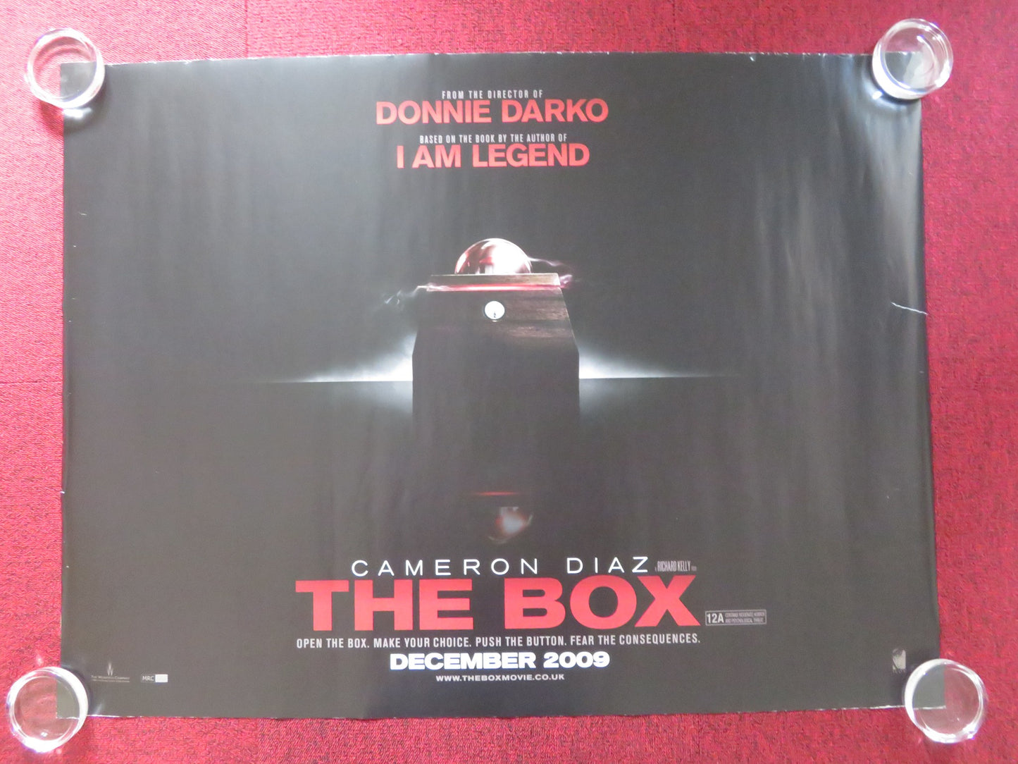 THE BOX- B UK QUAD ROLLED POSTER CAMERON DIAZ FRANK LANGELLA 2009