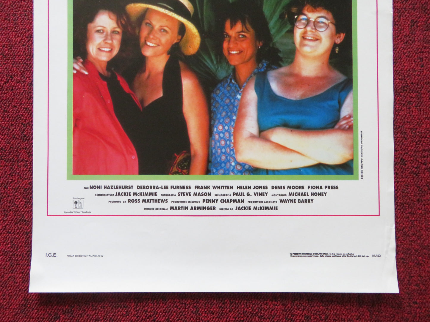 AMICHE IN ATTESA / WAITING ITALIAN LOCANDINA POSTER NONI HAZLEHURST FURNESS 1991