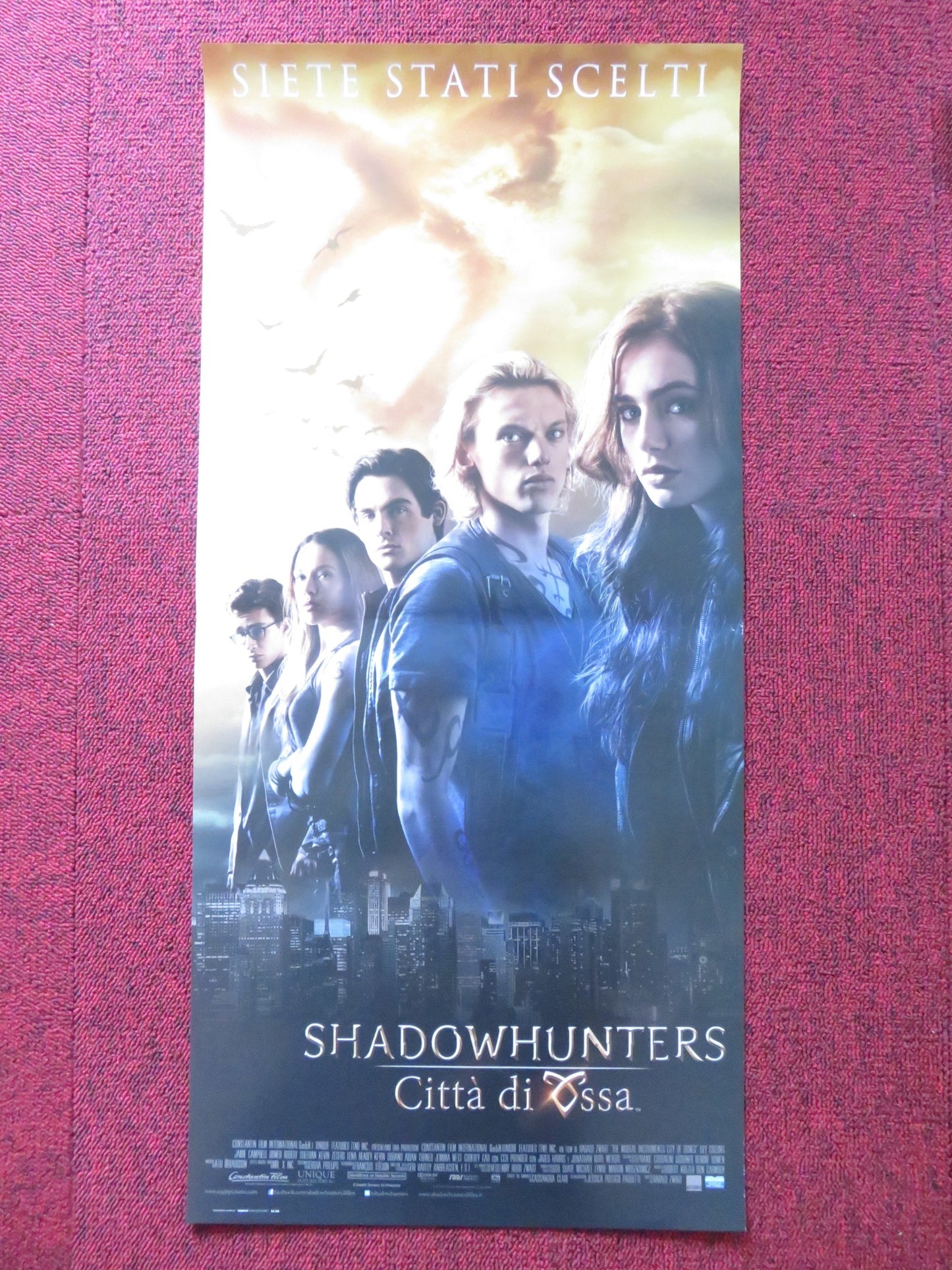 THE MORTAL INSTRUMENTS: CITY OF BONES ITALIAN LOCANDINA POSTER LILY COLLINS 2013