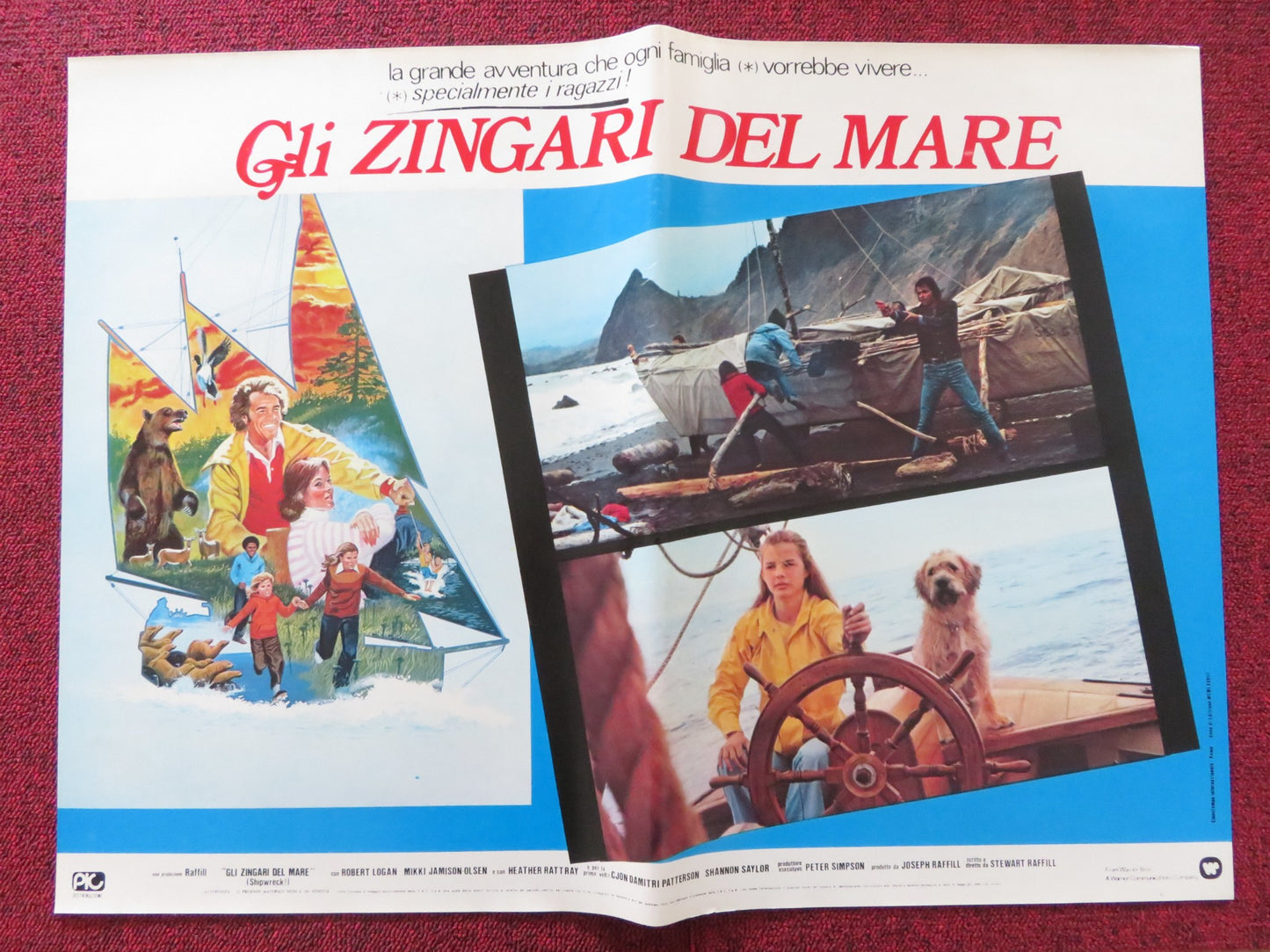 THE SEA GYPSIES - H ITALIAN FOTOBUSTA POSTER ROBERT LOGAN MIKKI JAMISON 1978