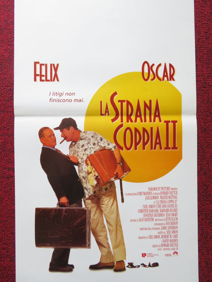 THE ODD COUPLE II ITALIAN LOCANDINA POSTER WALTER MATTHAU JACK LEMON 1998