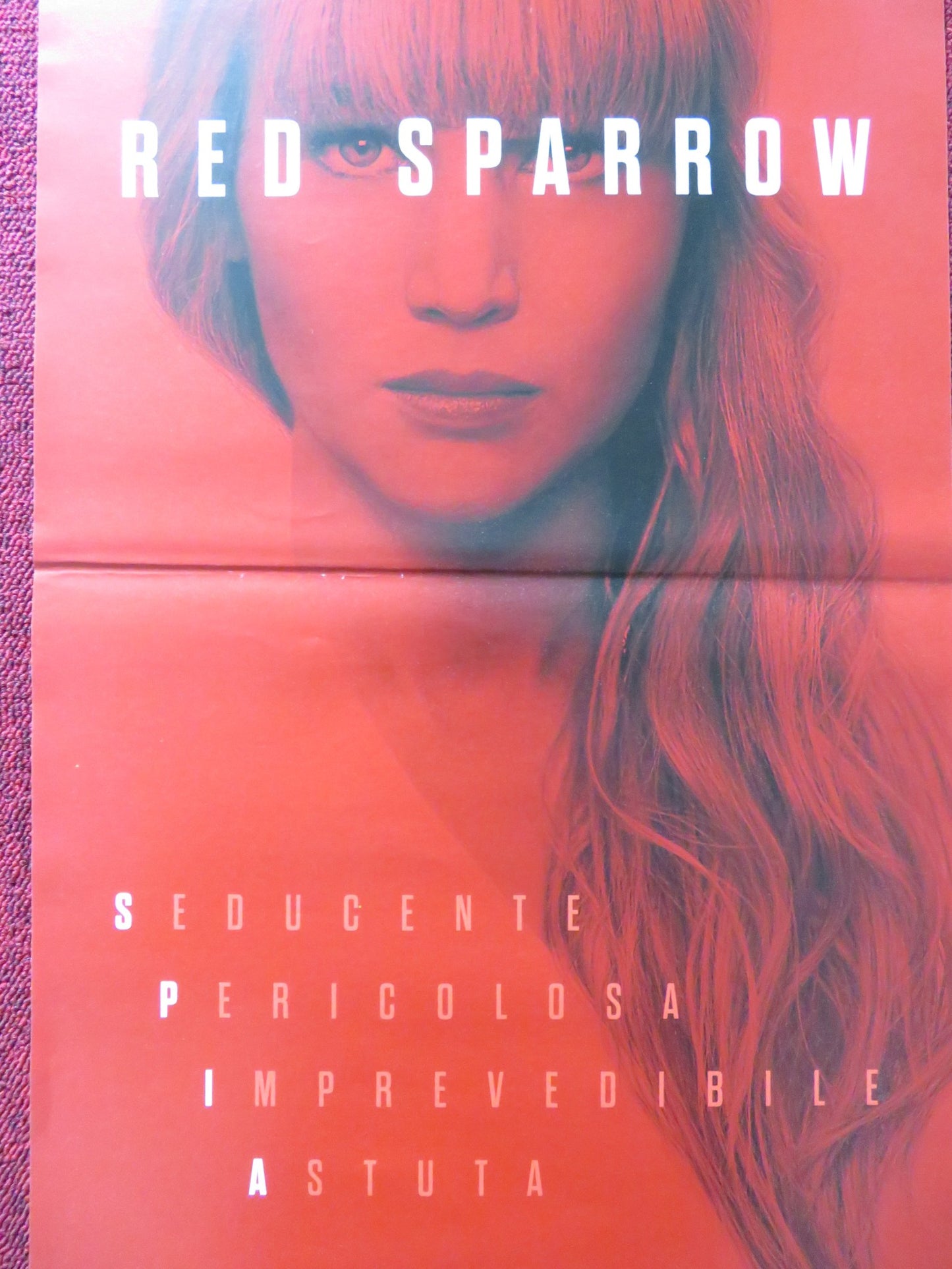 RED SPARROW ITALIAN LOCANDINA POSTER JENNIFER LAWRENCE JOEL EDGERTON 2018