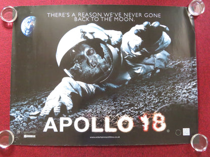 APOLLO 18 UK QUAD ROLLED POSTER WARREN CHRISTIE LLOYD OWEN 2011