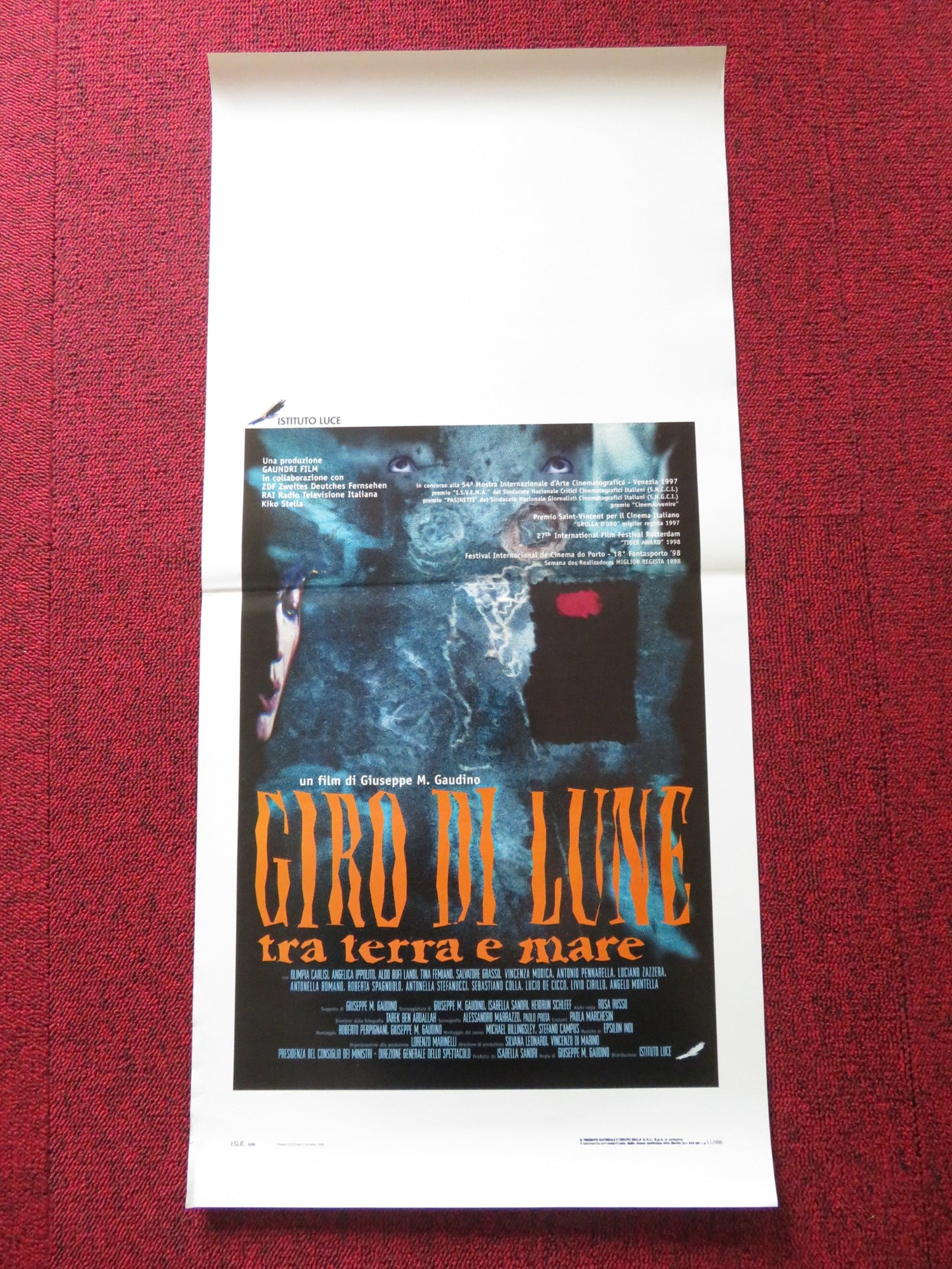 GIRO DI LUNE TRA TERRA E MARE ITALIAN LOCANDINA POSTER OLIMPIA CARLISI 1997