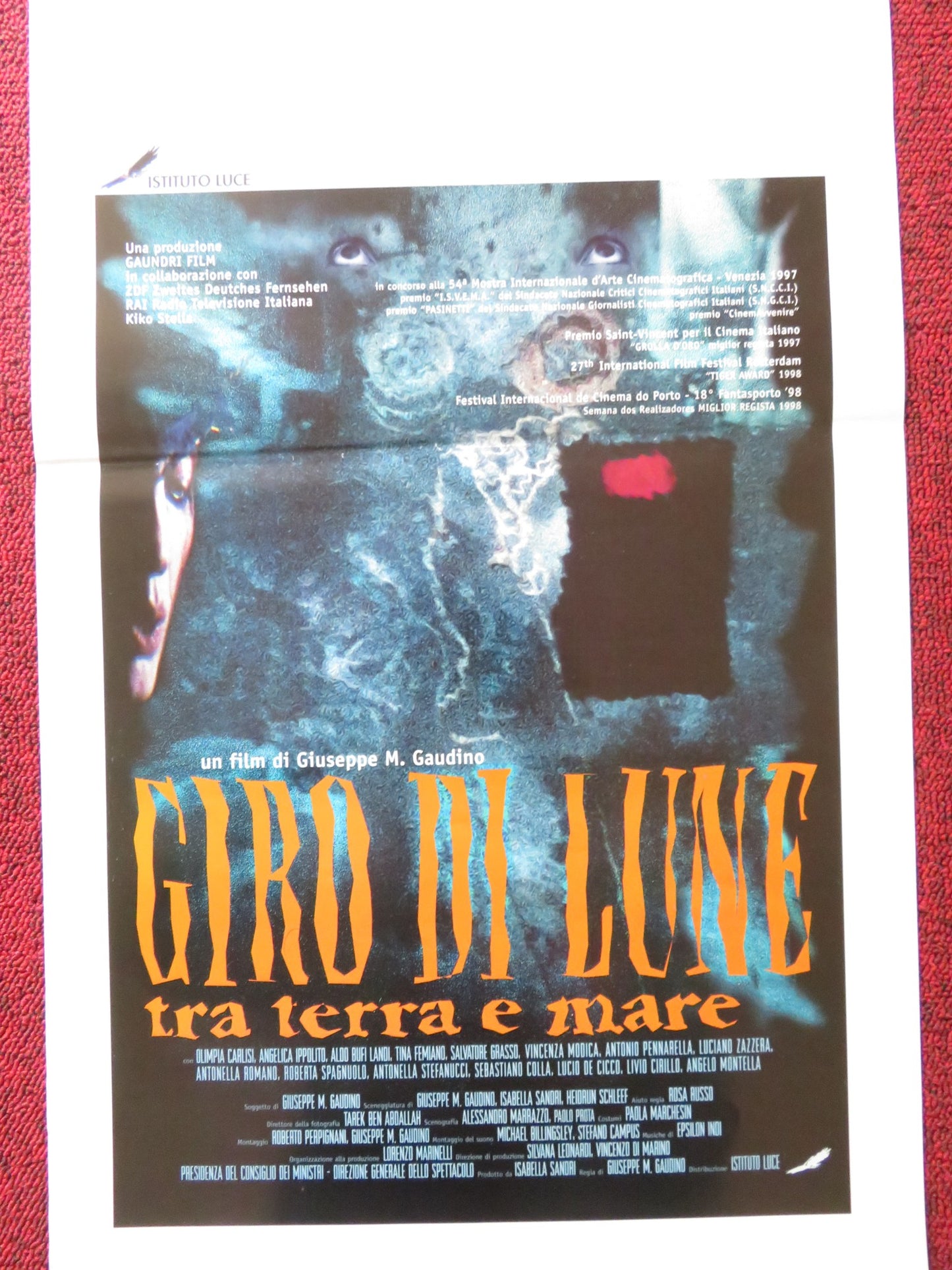 GIRO DI LUNE TRA TERRA E MARE ITALIAN LOCANDINA POSTER OLIMPIA CARLISI 1997