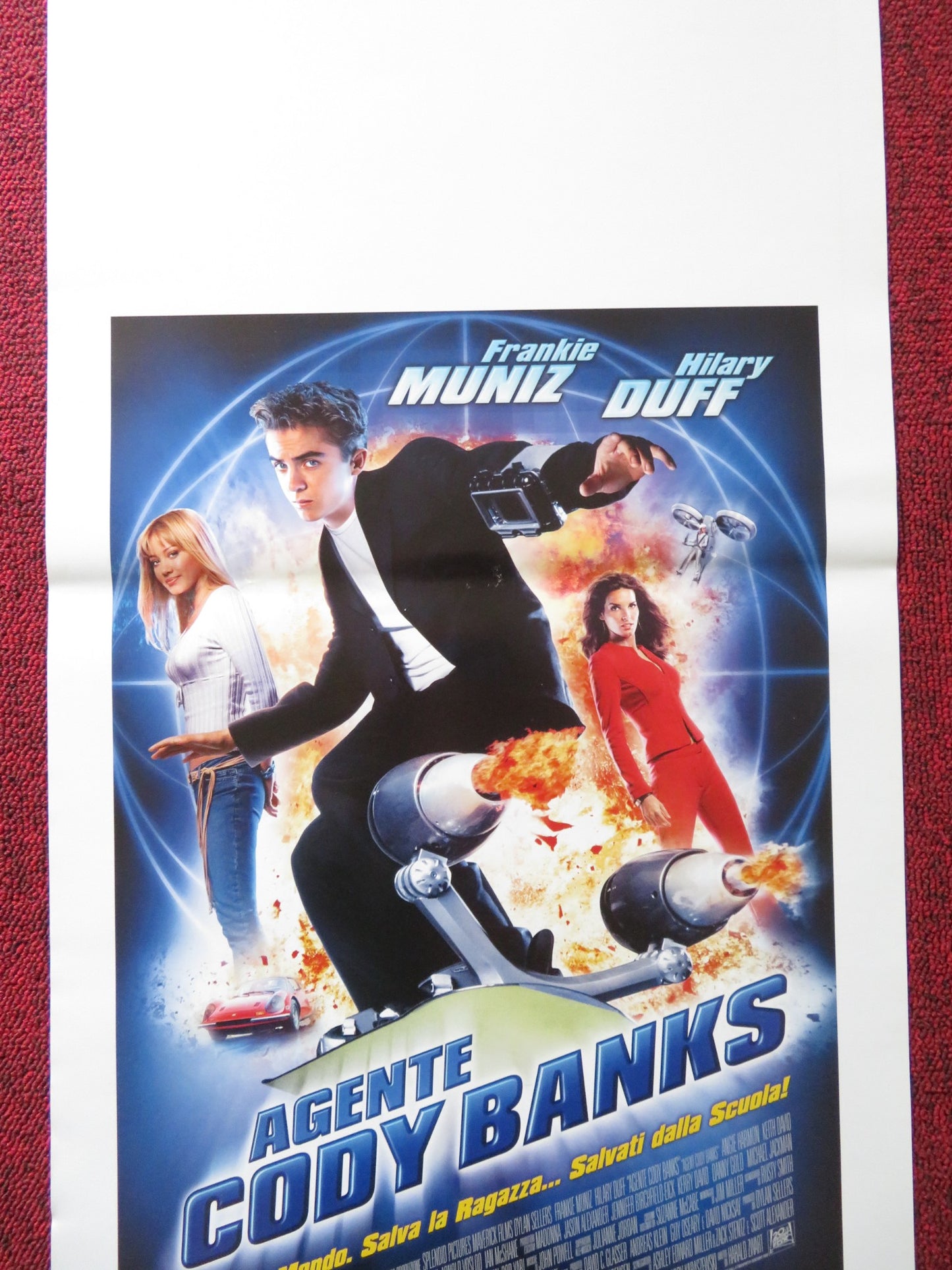 AGENT CODY BANKS ITALIAN LOCANDINA POSTER FRANKIE MUNIZ HILARY DUFF 2003