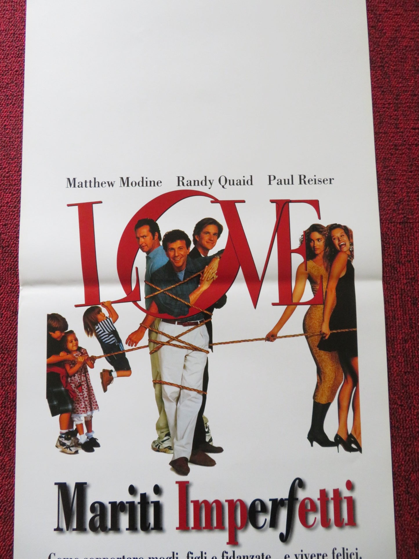 BYE BYE LOVE ITALIAN LOCANDINA POSTER MATTHEW MODINE RANDY QUAID 1995