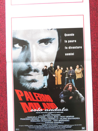 PALERMO MILANO ITALIAN LOCANDINA POSTER GIANCARLO GIANNINI RAOUL BOVA 1995