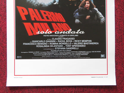 PALERMO MILANO ITALIAN LOCANDINA POSTER GIANCARLO GIANNINI RAOUL BOVA 1995