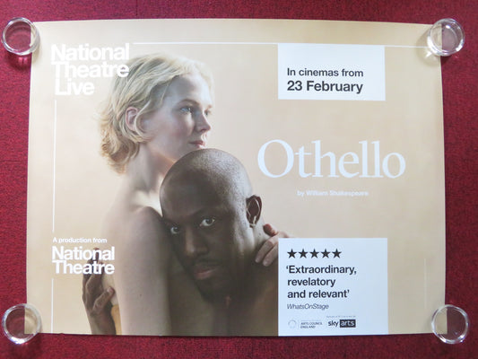 NATIONAL THEATRE LIVE: OTHELLO UK QUAD ROLLED POSTER KIRSTY J. CURTIS 2023