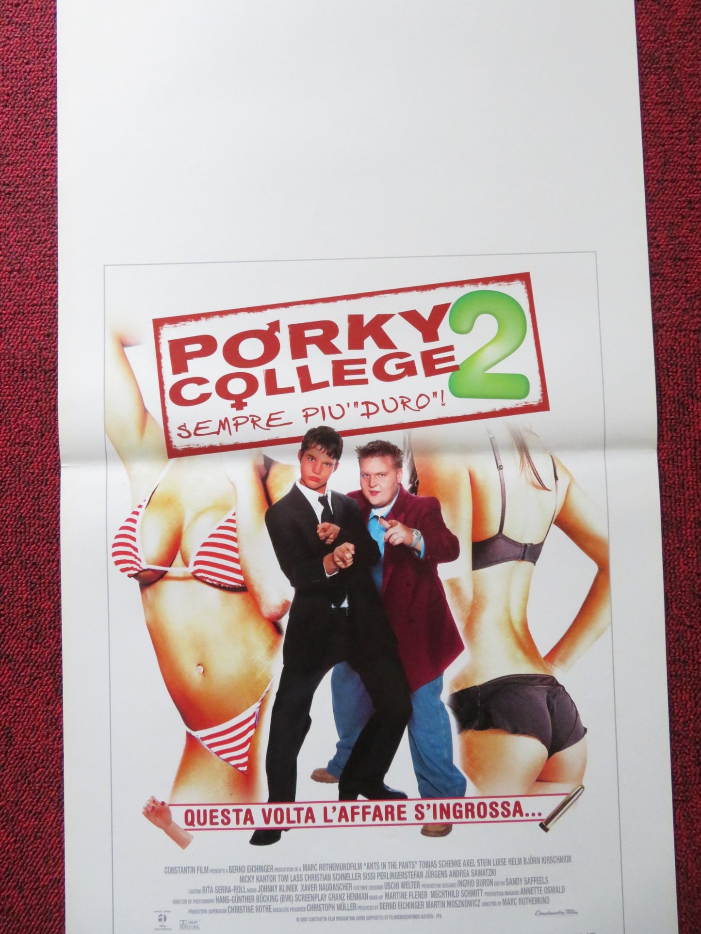 PORKY COLLEGE 2 SEMPRE PIU DURO - B ITALIAN LOCANDINA POSTER TOBIAS SCHENKE 2000