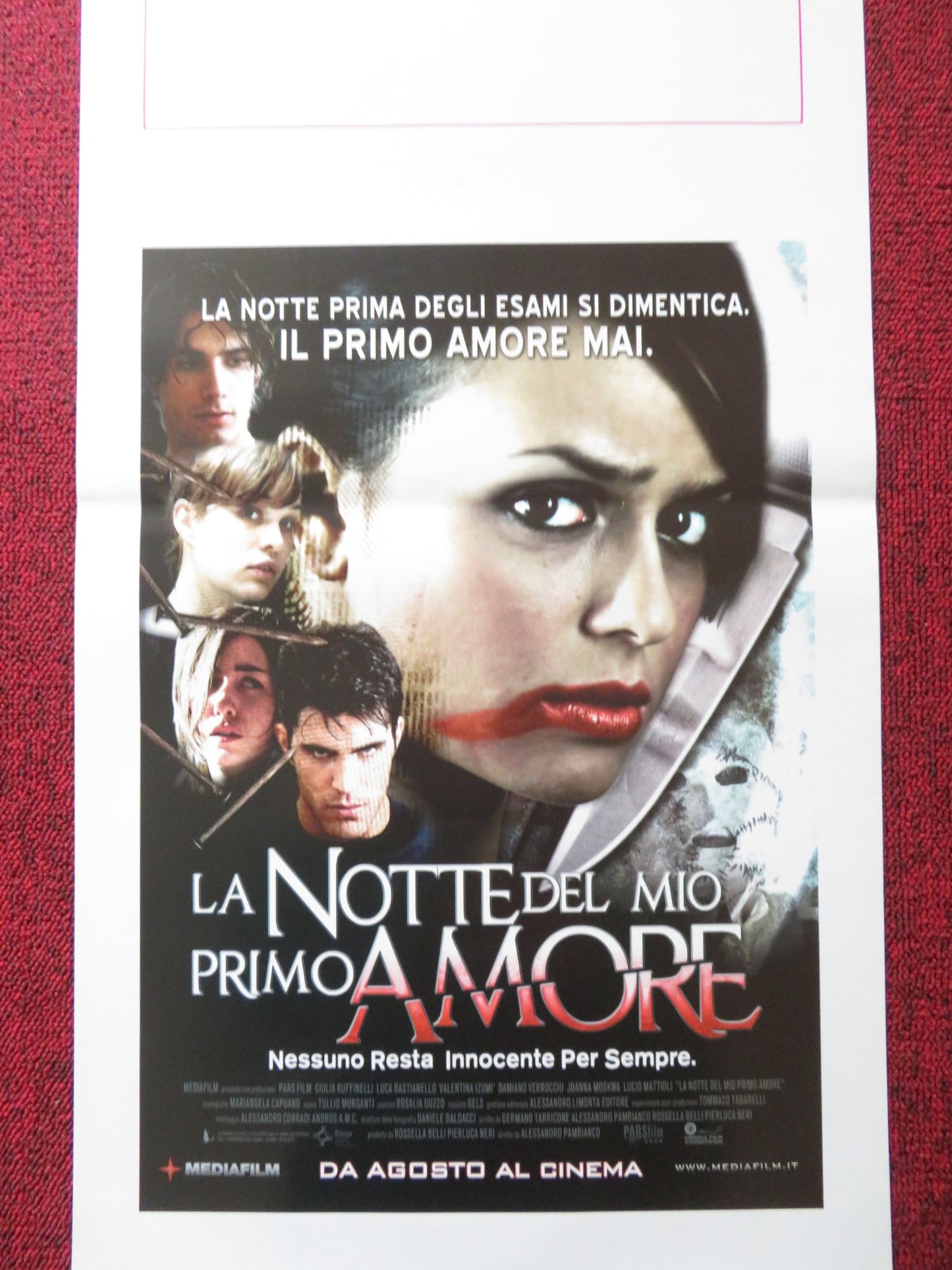 LA NOTTE DEL MIO PRIMO AMORE ITALIAN LOCANDINA POSTER LUCA BASTIANELLO 2006