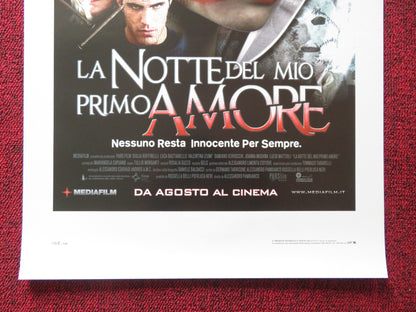 LA NOTTE DEL MIO PRIMO AMORE ITALIAN LOCANDINA POSTER LUCA BASTIANELLO 2006