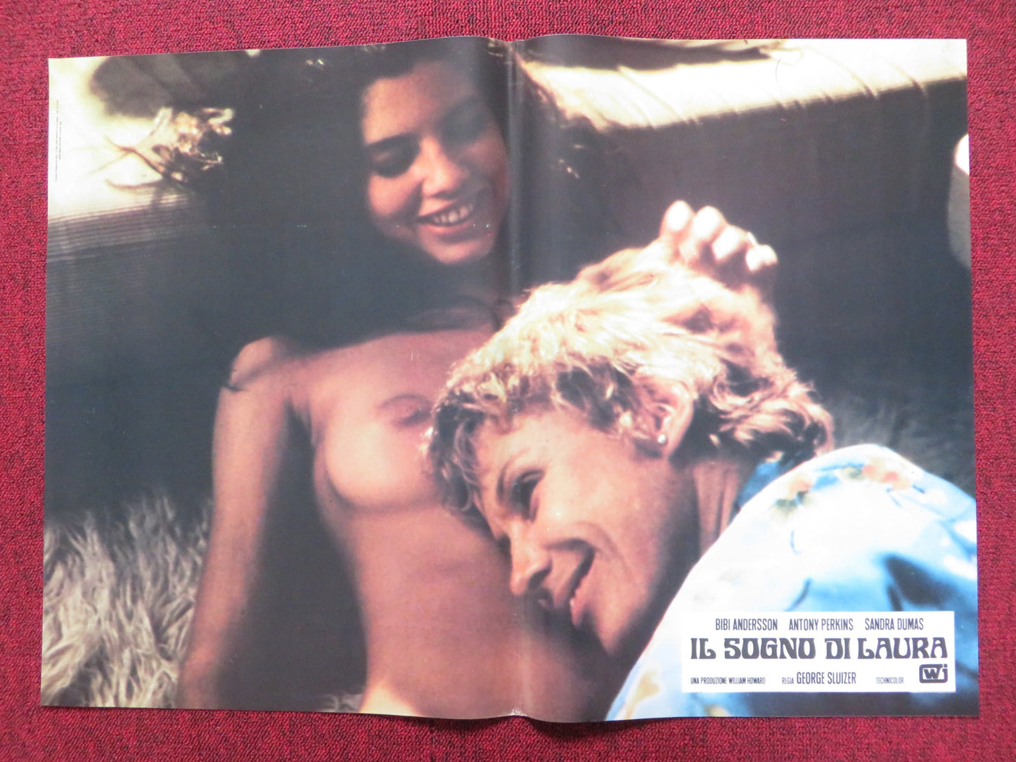 TWICE A WOMAN - B ITALIAN FOTOBUSTA POSTER BIBI ANDERSSON ANTHONY PERKINS 1979