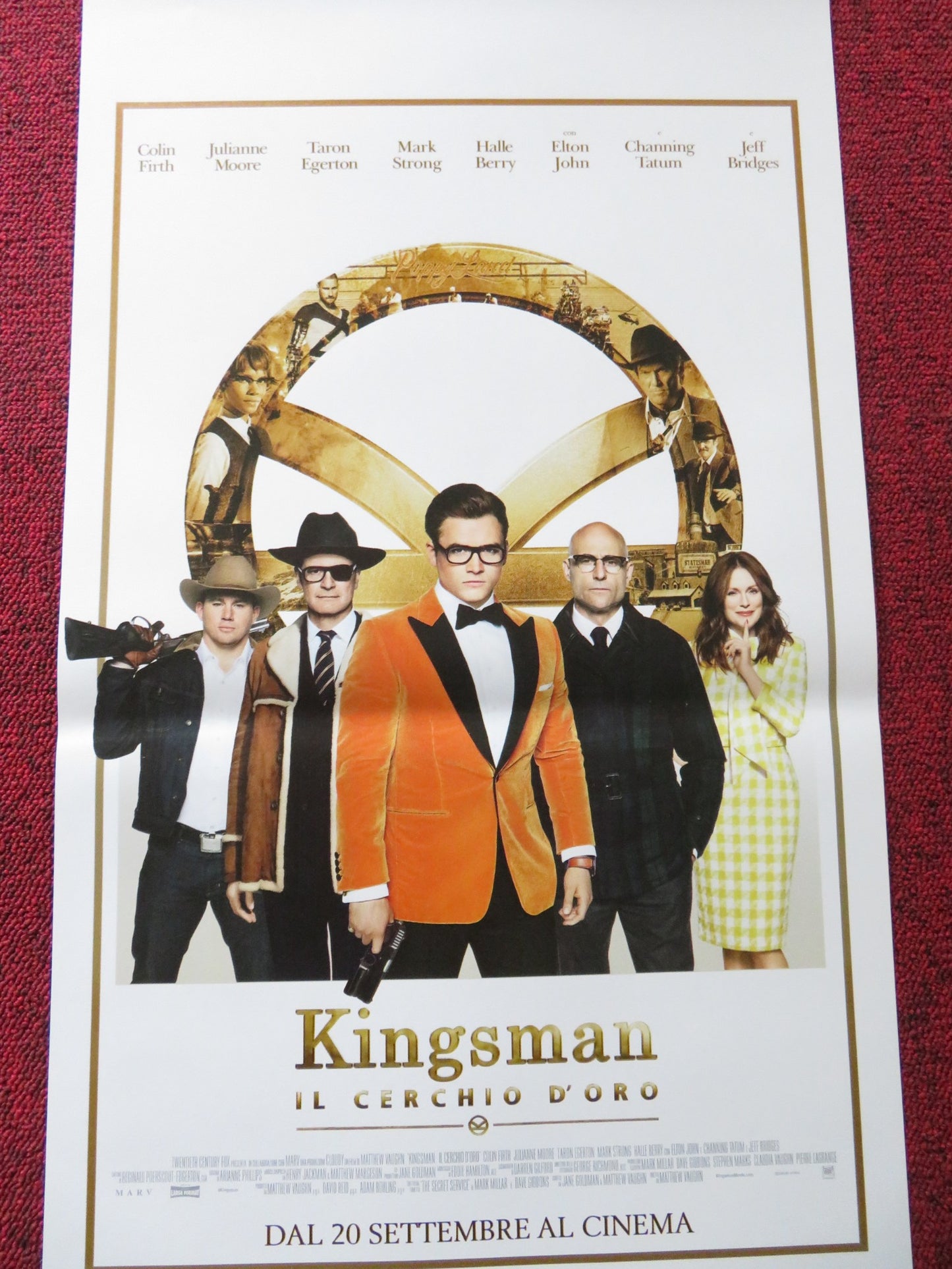 KINGSMAN: THE GOLDEN CIRCLE ITALIAN LOCANDINA POSTER COLIN FIRTH C. TATUM 2017