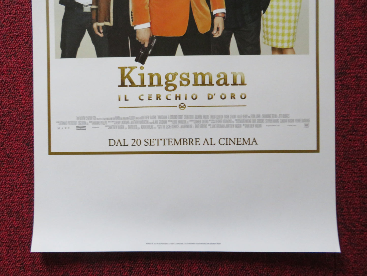 KINGSMAN: THE GOLDEN CIRCLE ITALIAN LOCANDINA POSTER COLIN FIRTH C. TATUM 2017