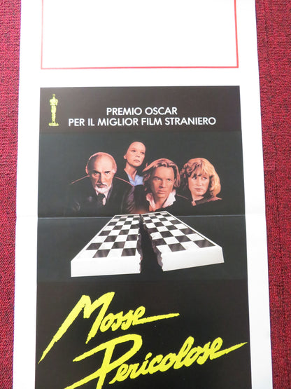 DANGEROUS MOVES ITALIAN LOCANDINA POSTER MICHEL PICCOLI LESLIE CARON 1986