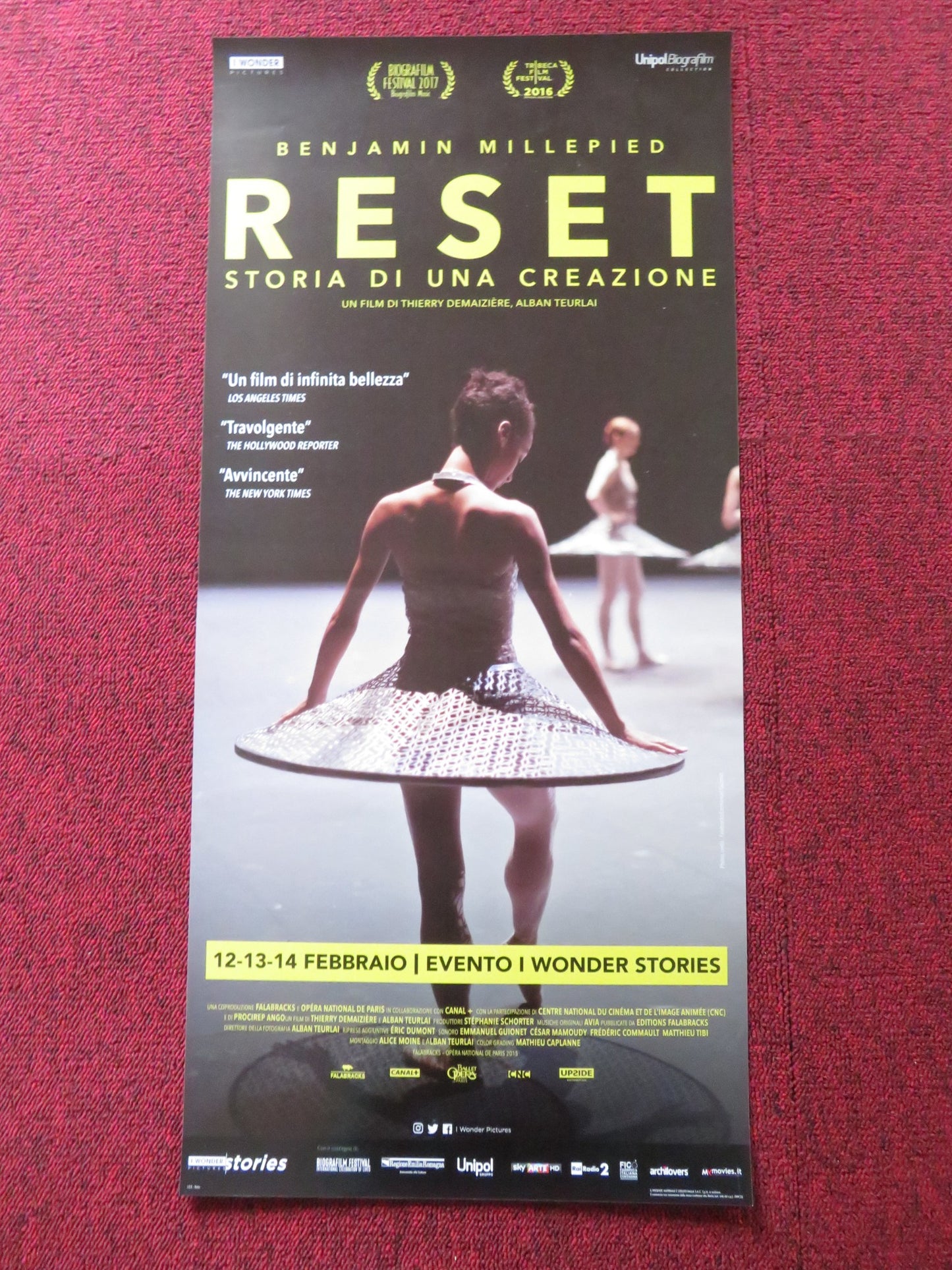 RESET ITALIAN LOCANDINA POSTER BENJAMIN MILLEPIED THIERRY DEMAIZIERE 2015