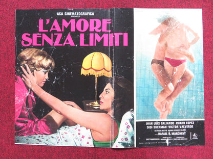 THE LIMIT OF LOVE - C ITALIAN FOTOBUSTA POSTER JUAN LUIS GALIARDO C. LOPEZ 1979