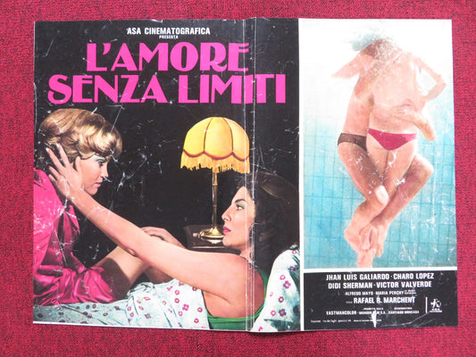 THE LIMIT OF LOVE - C ITALIAN FOTOBUSTA POSTER JUAN LUIS GALIARDO C. LOPEZ 1979