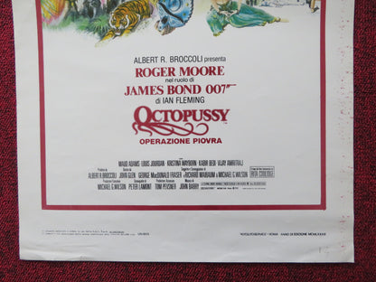 OCTOPUSSY ITALIAN LOCANDINA POSTER JAMES BOND ROGER MOORE MAUD ADAMS 1983