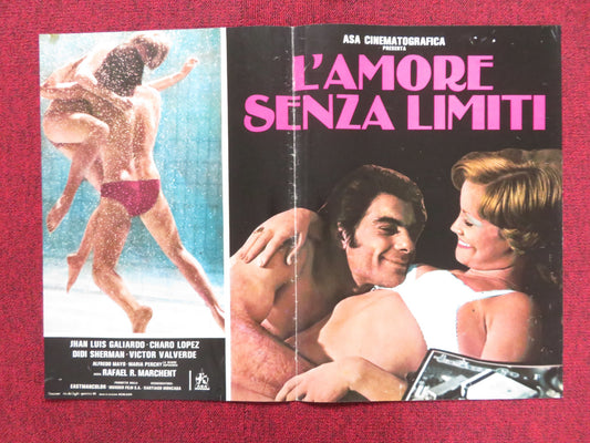 THE LIMIT OF LOVE - D ITALIAN FOTOBUSTA POSTER JUAN LUIS GALIARDO C. LOPEZ 1979