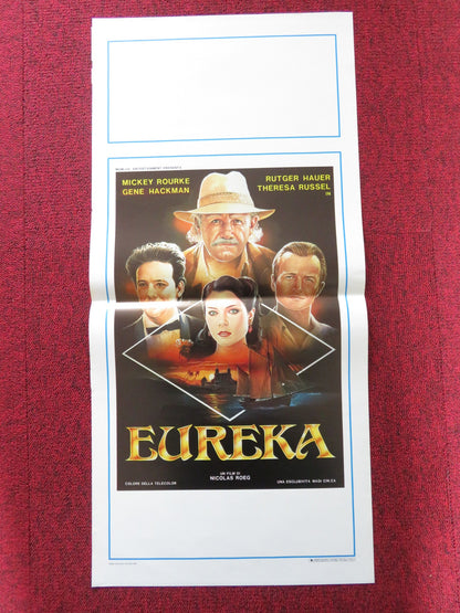 EUREKA ITALIAN LOCANDINA POSTER MICKEY ROURKE GENE HACKMAN 1986